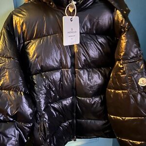 Moncler Shiny Black Down Jacket